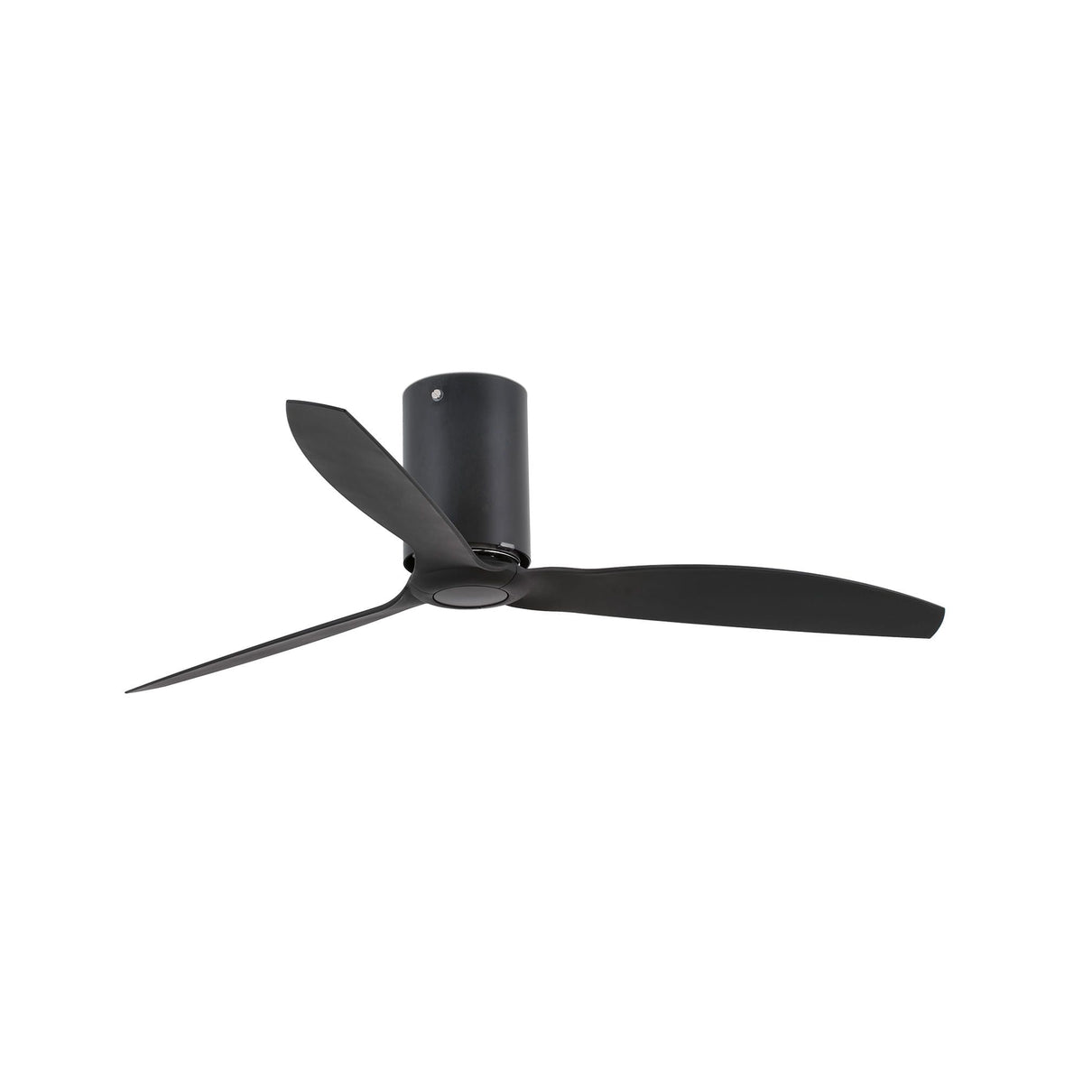 mini tube fan nero opaco con pale nere