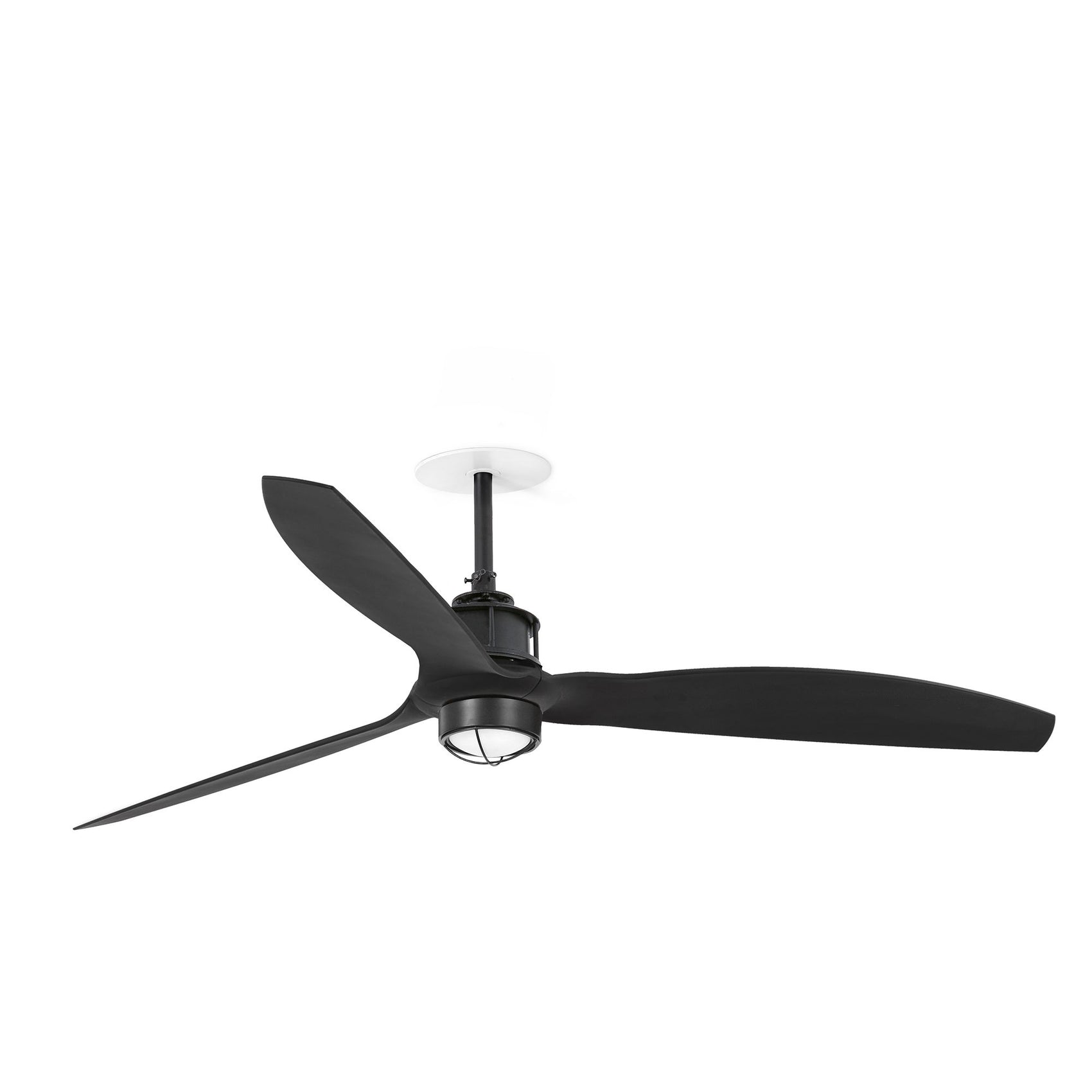 Ventilatore Just Fan Recessed M nero opaco luce 3000K 0 10V
