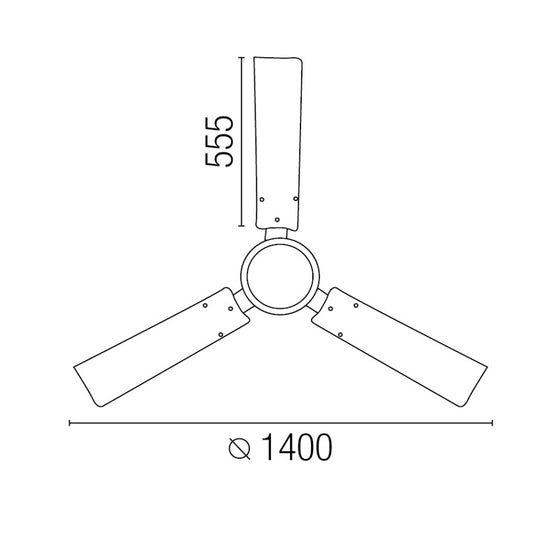 Ventilatore da soffitto Indus L bianco