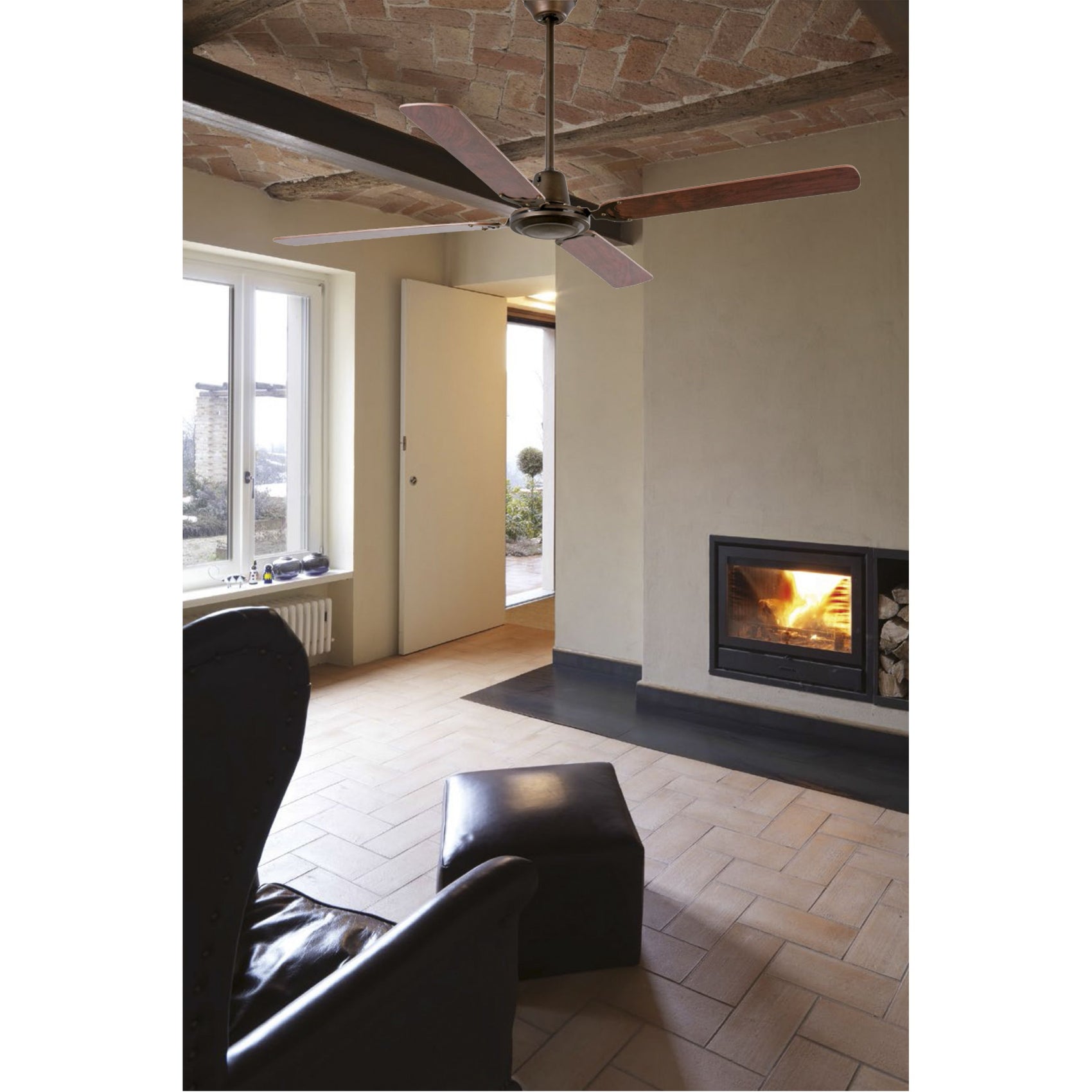 Ventilatore a Pale Con Comando a Muro Malvinas 33111 Mpc
