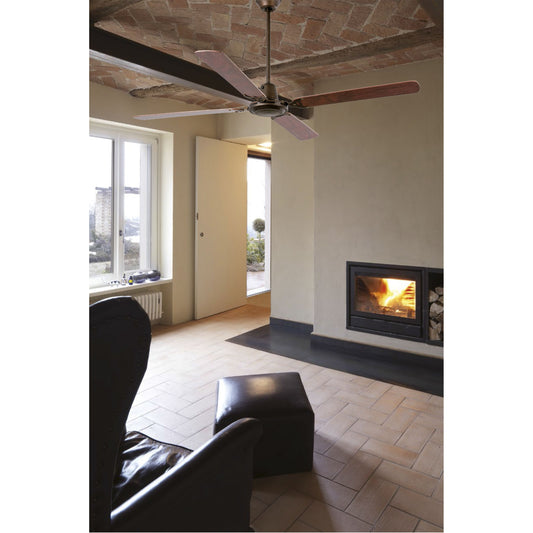 Ventilatore a Pale Con Comando a Muro Malvinas 33111 mogano