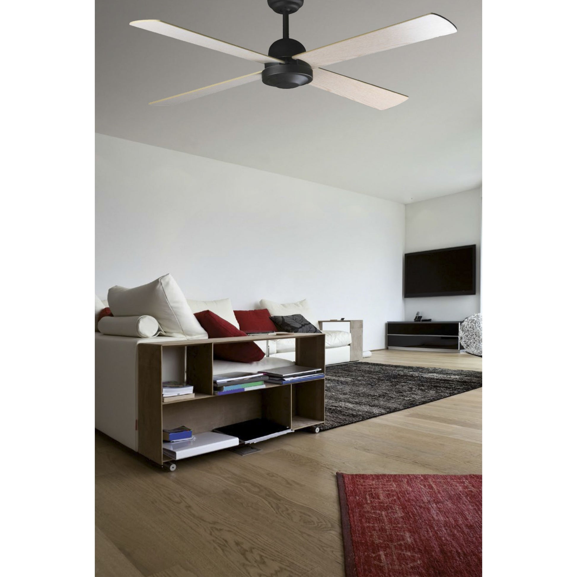 Faro Faro 33288 Mogano Rovere Sbiancato Ventilatore Da Soffitto Senza Luce Ibiza