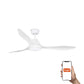 Ventilatore POLARIS L LED bianco TUYA kit luce 18W