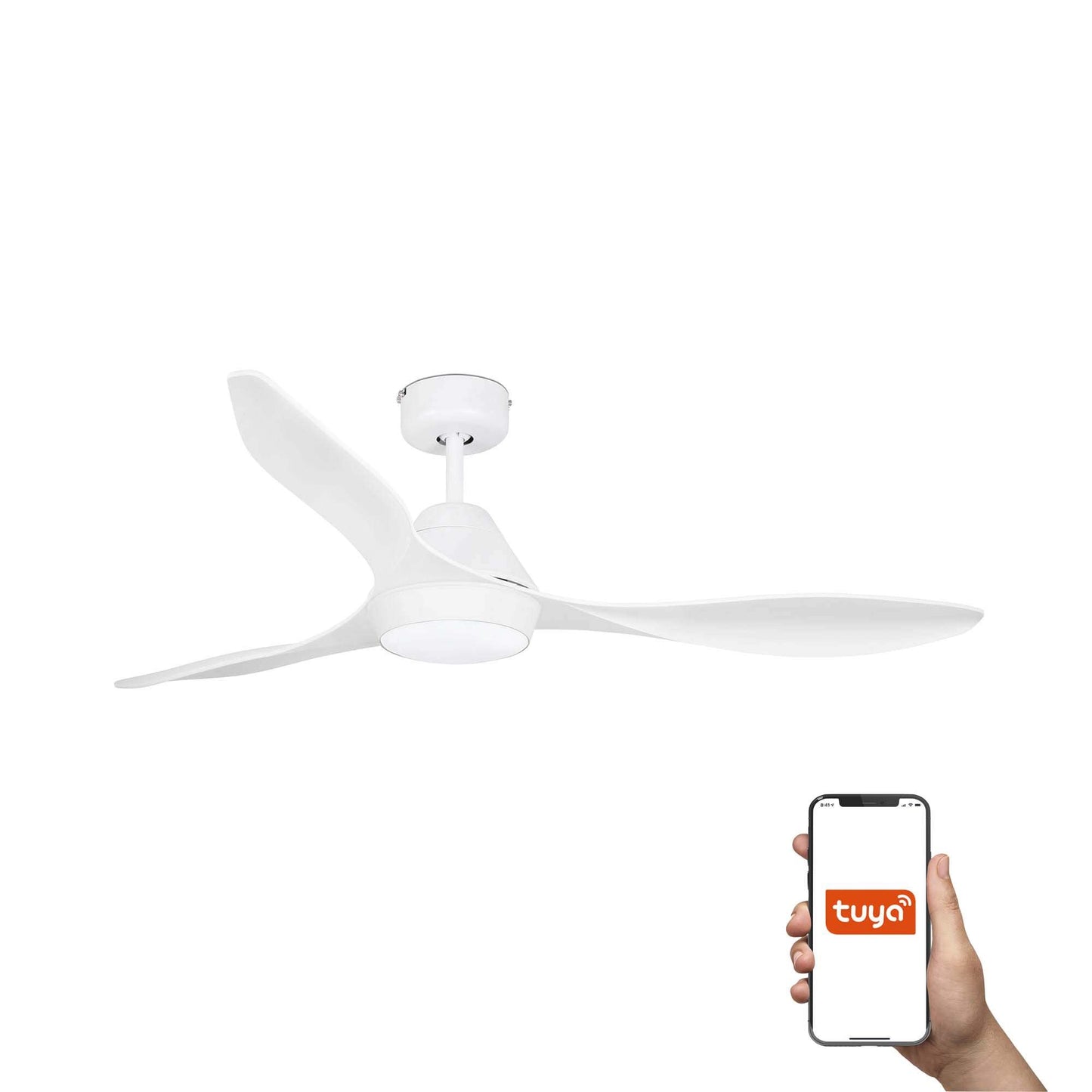 Ventilatore POLARIS L LED bianco TUYA kit luce 18W