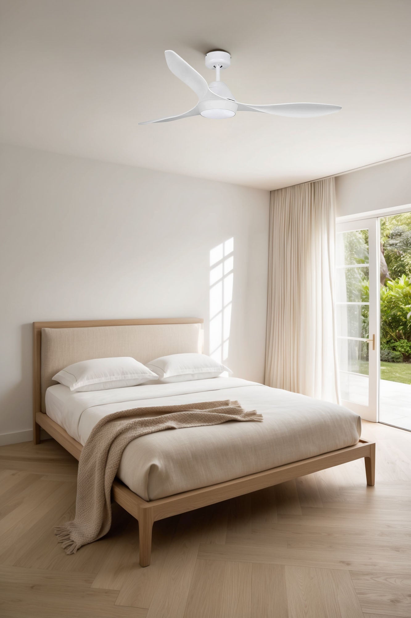 Ventilatore POLARIS L LED bianco TUYA kit luce 18W