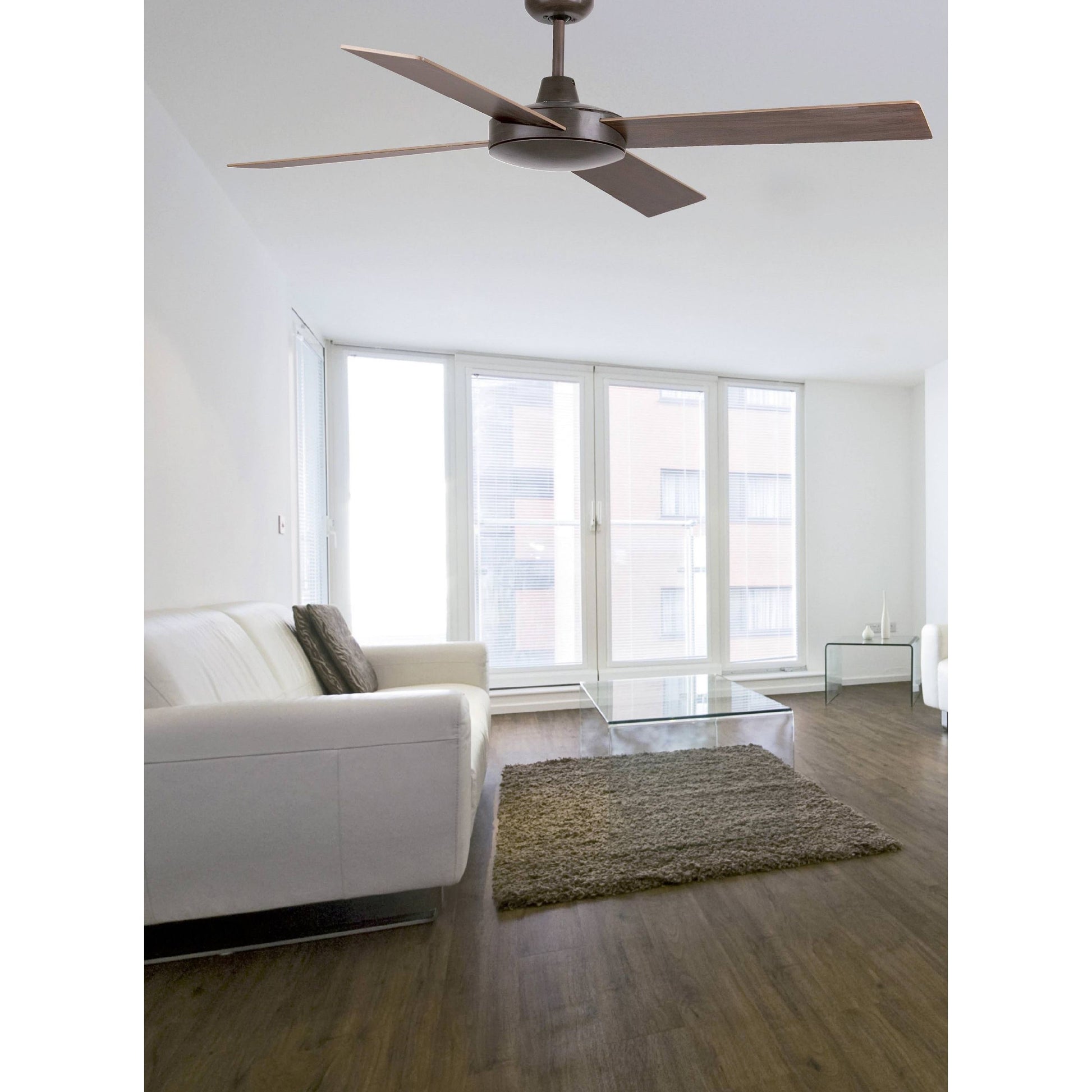 Faro Faro 33351 Mogano Rovere Sbiancato Ventilatore a Pale Senza Luce Mallorca