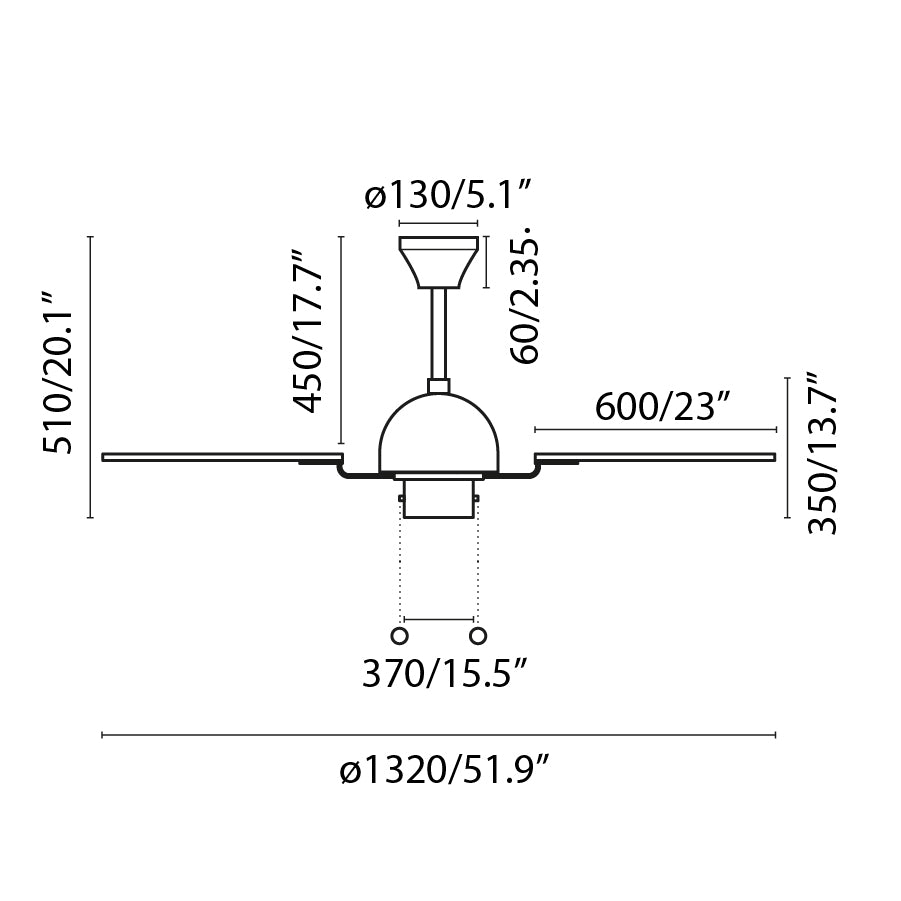 Ventilatore Cuba Ottone Senza Luce Faro33352b