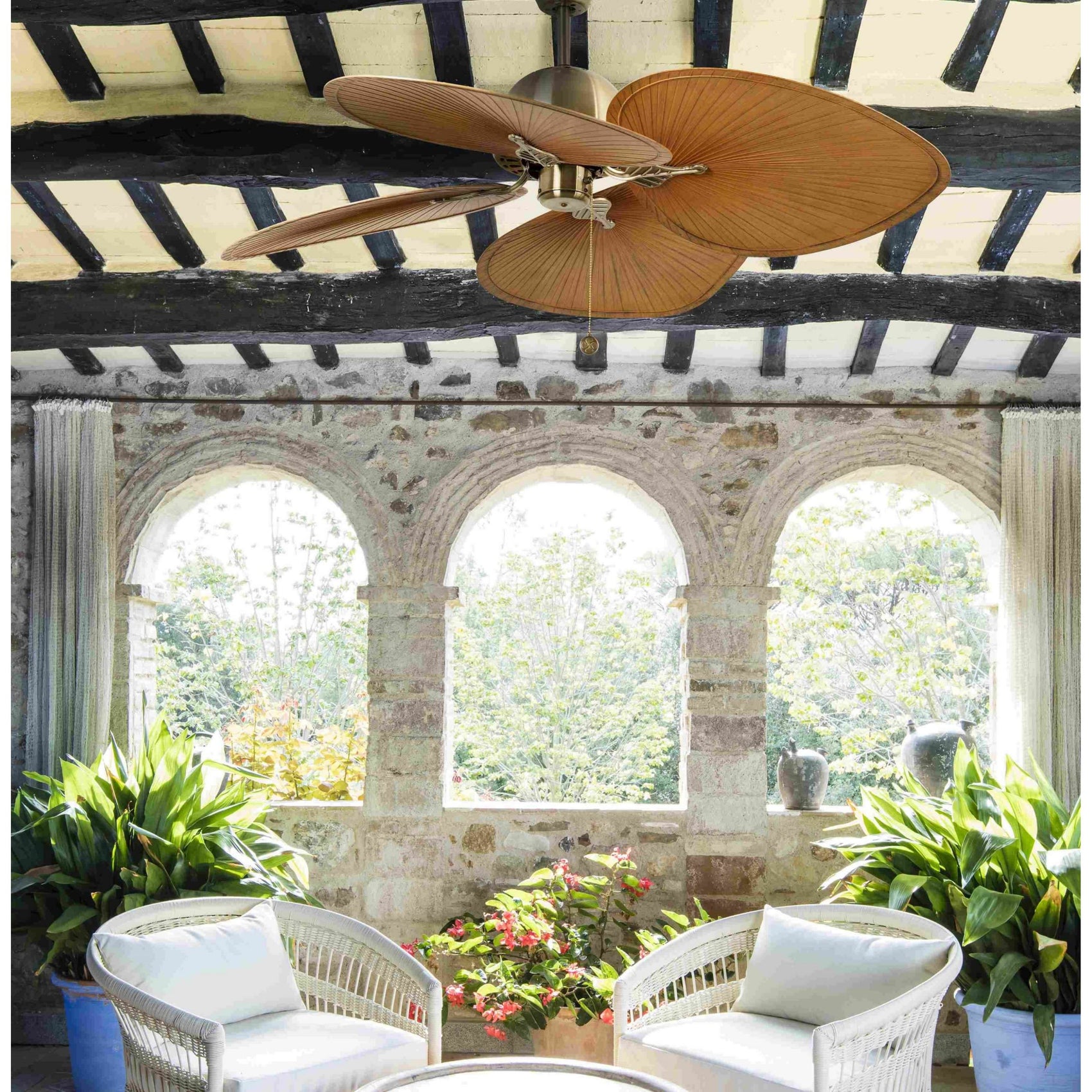 Ventilatore Cuba Ottone Senza Luce Faro33352b