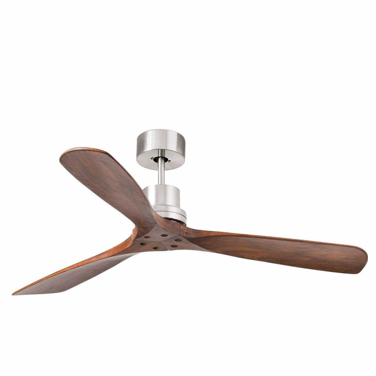 Ventilatore LANTAU L nichel opaco noce Soffitto inclinato