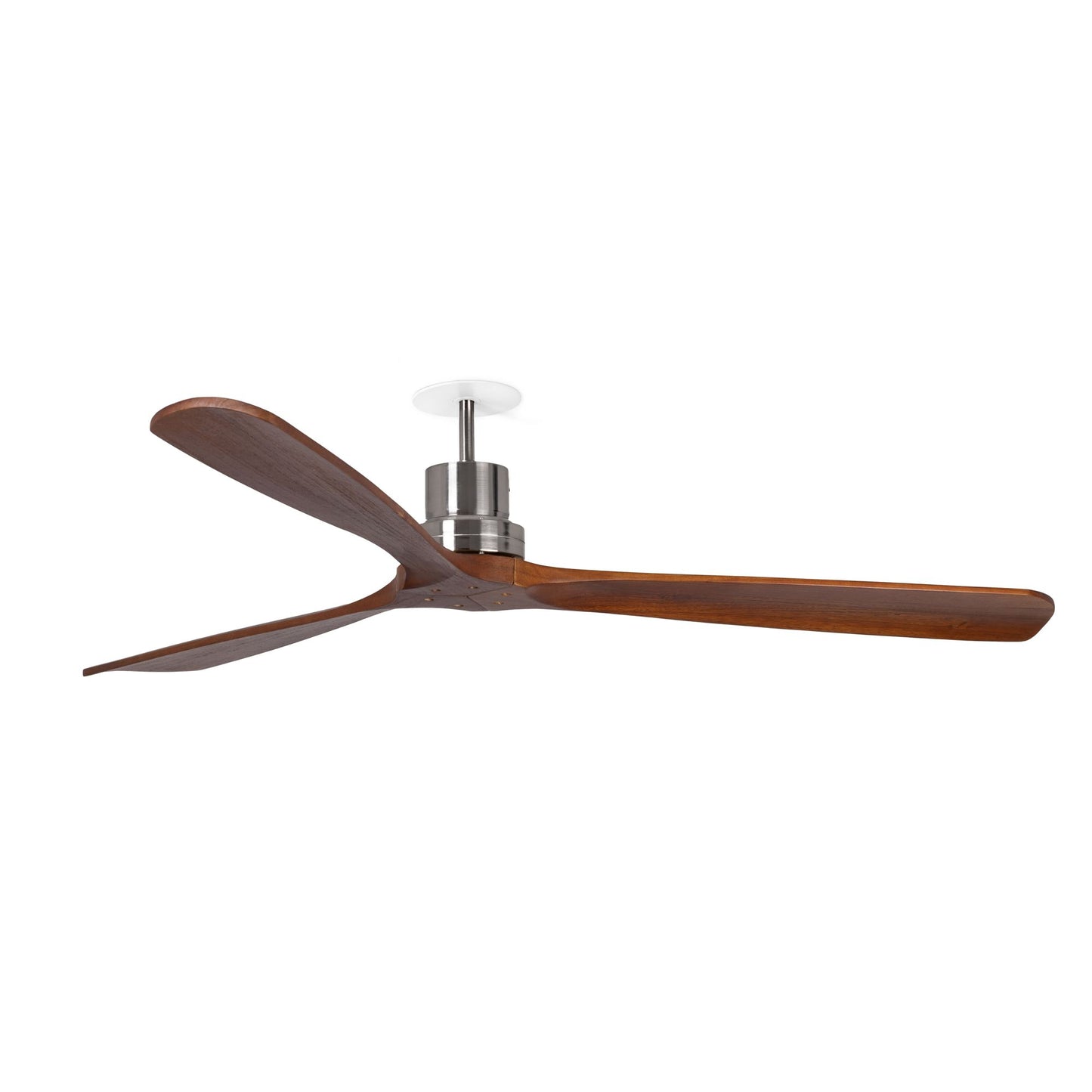 Ventilatore Lantau Recessed L nichel opaco noce