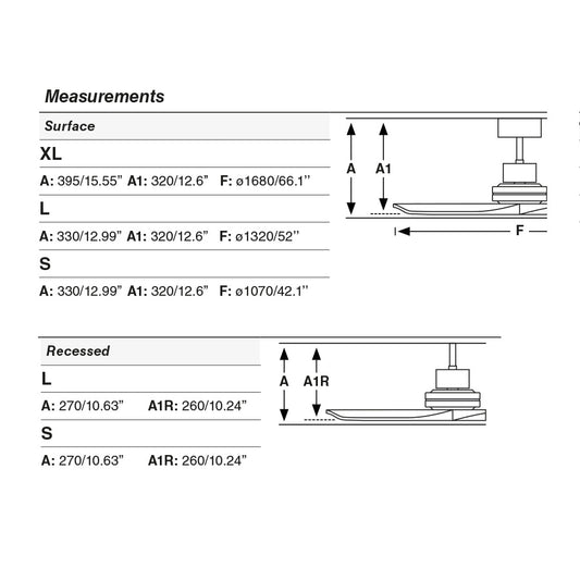 Ventilatore Lantau Recessed L nichel opaco noce
