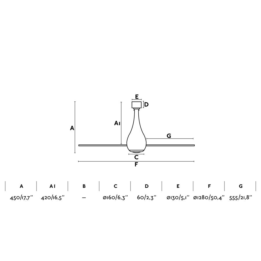 Ventilatore Per Soffitto Senza Luce Mpc33382 Mini Eterfan