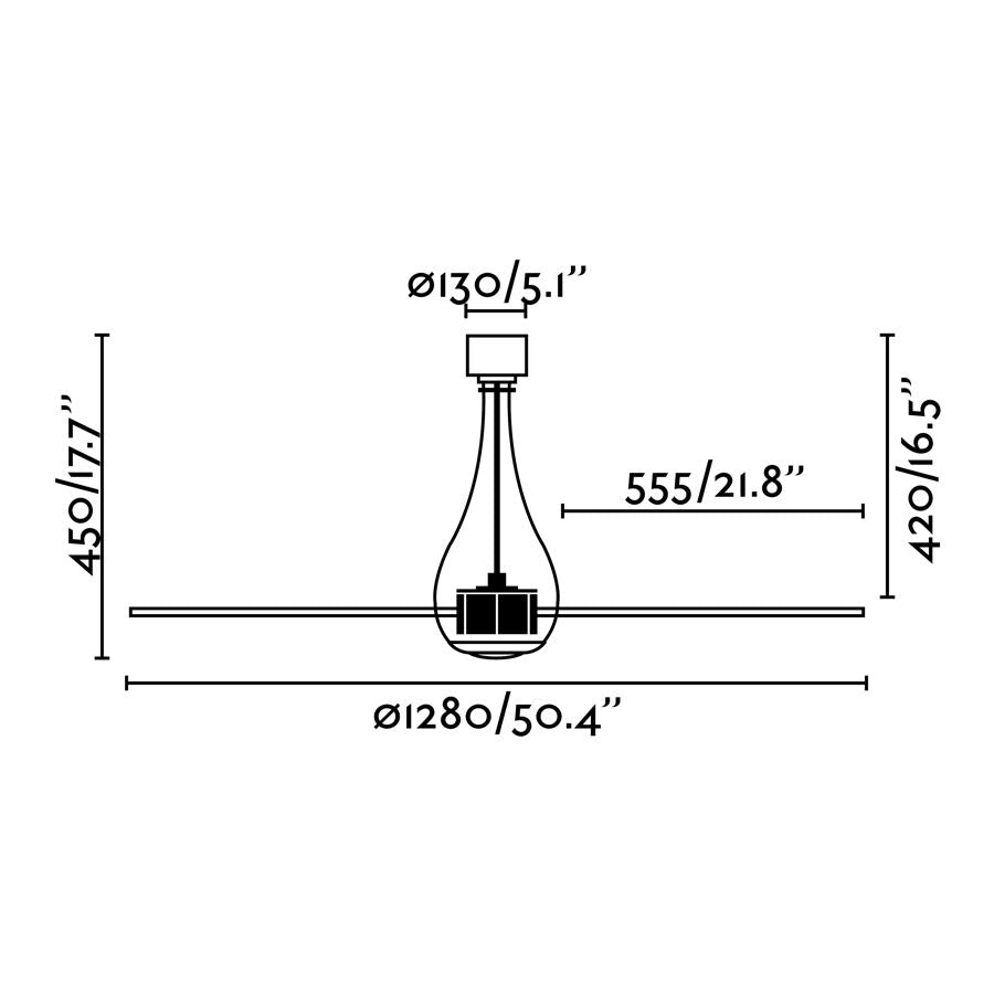 Ventilatore Per Soffitto Senza Luce Mpc33382 Mini Eterfan