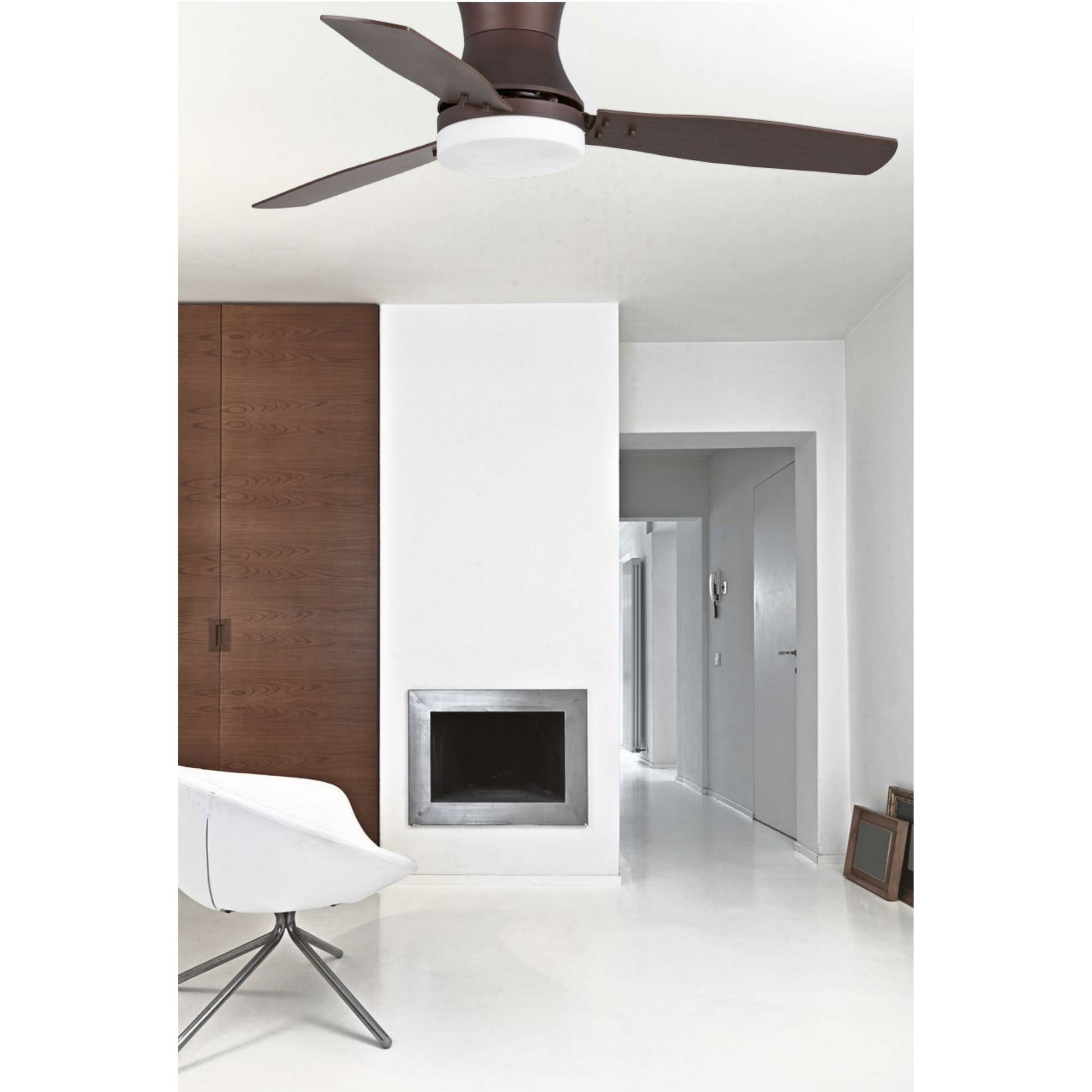 Faro Faro 33386 Cedro Wenge Ventilatore Soffitto Con Luce Tonsay