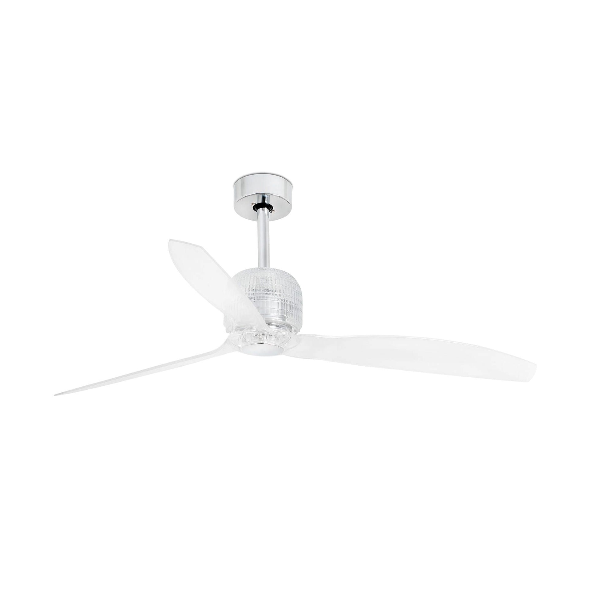 Ventilatore Senza Luce Deco Fan Cromo Faro33394d