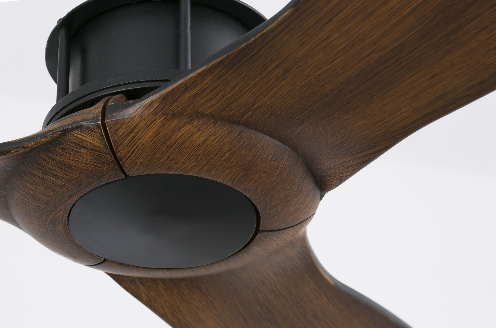 Ventilatore Da Soffitto Just Fan Senza Luce Nero e Legno