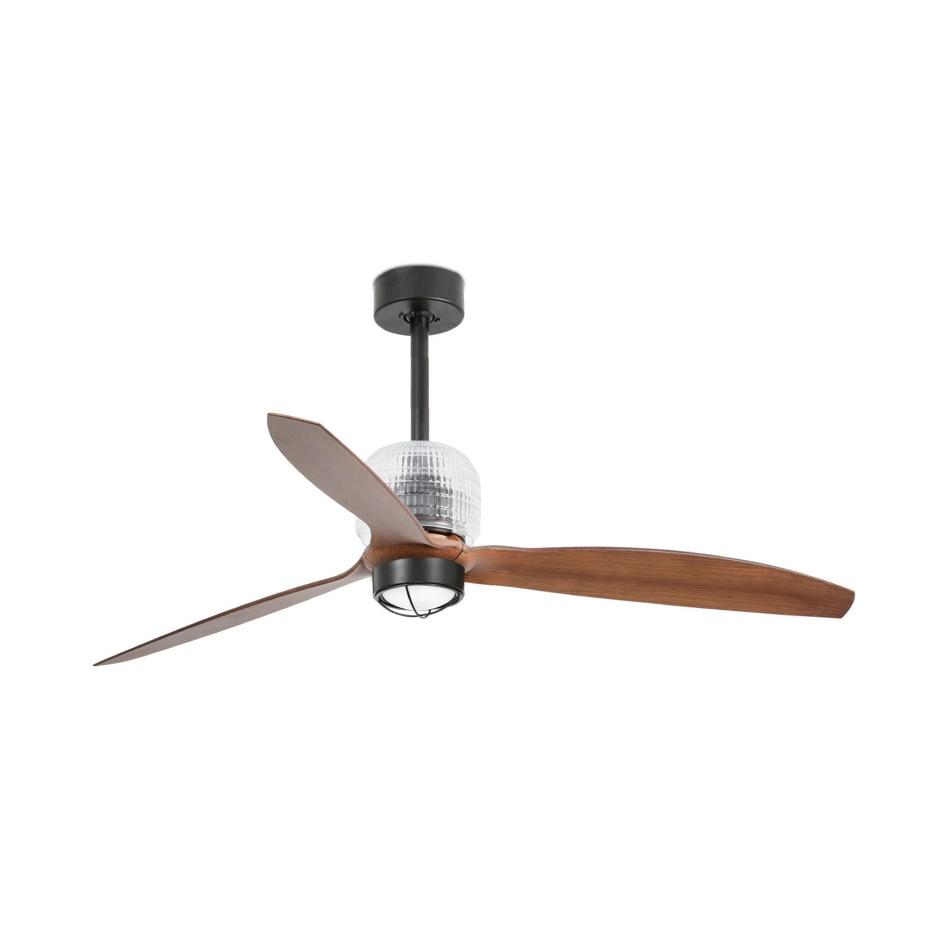 Ventilatore Deco Fan M nero noce luce 3000K