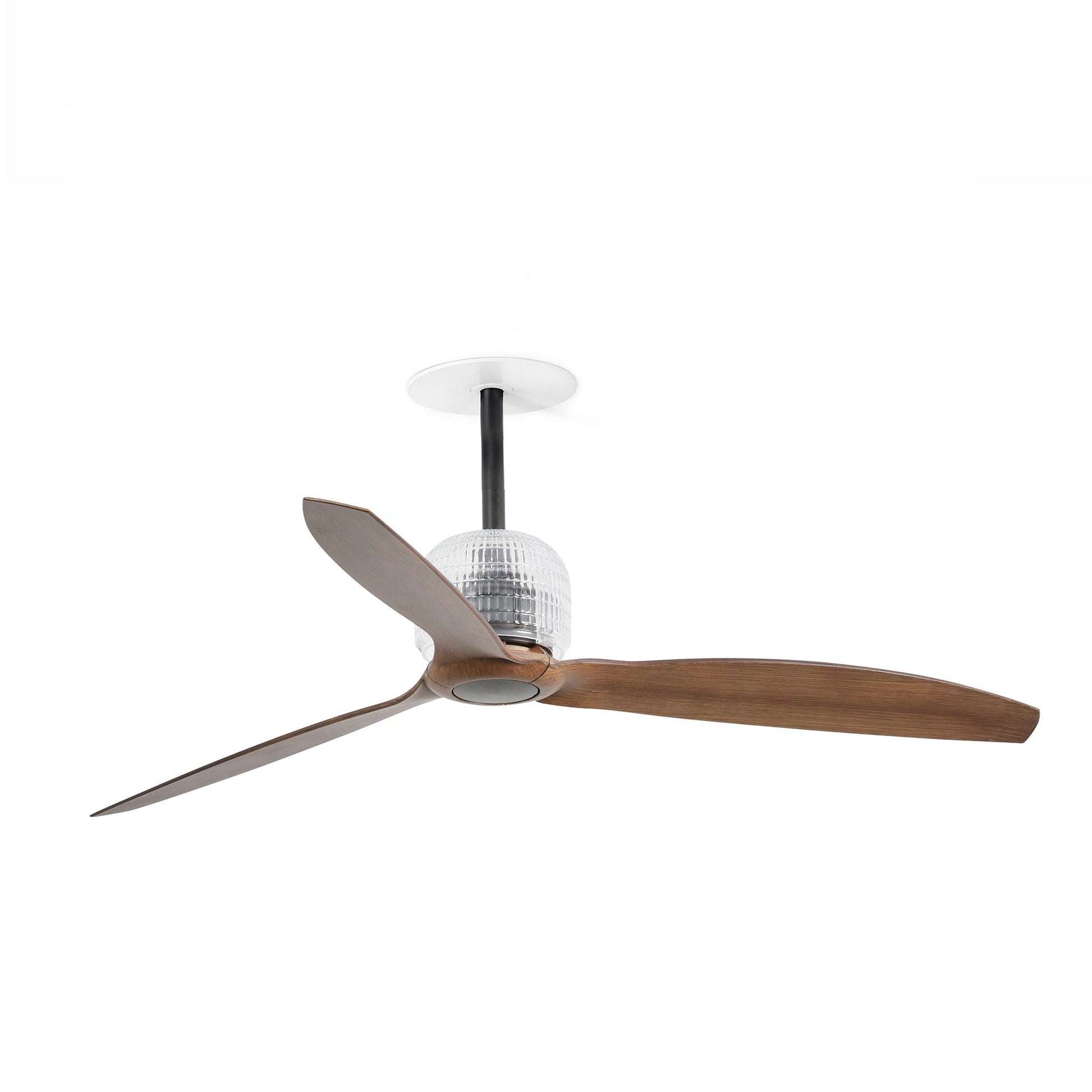 Faro Deco Fan Recess nero noce