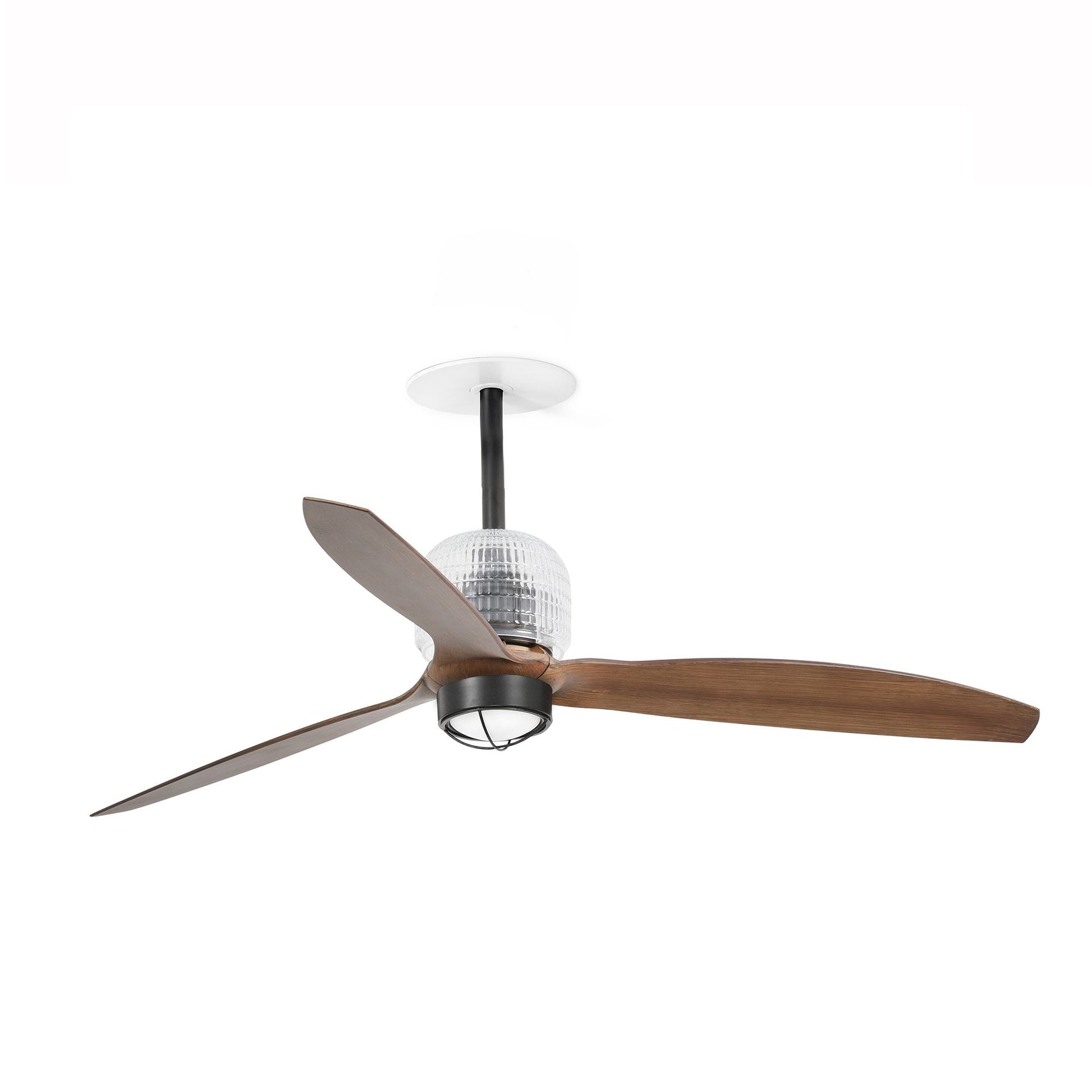 Ventilatore Deco Fan Recessed M nero noce 3000K