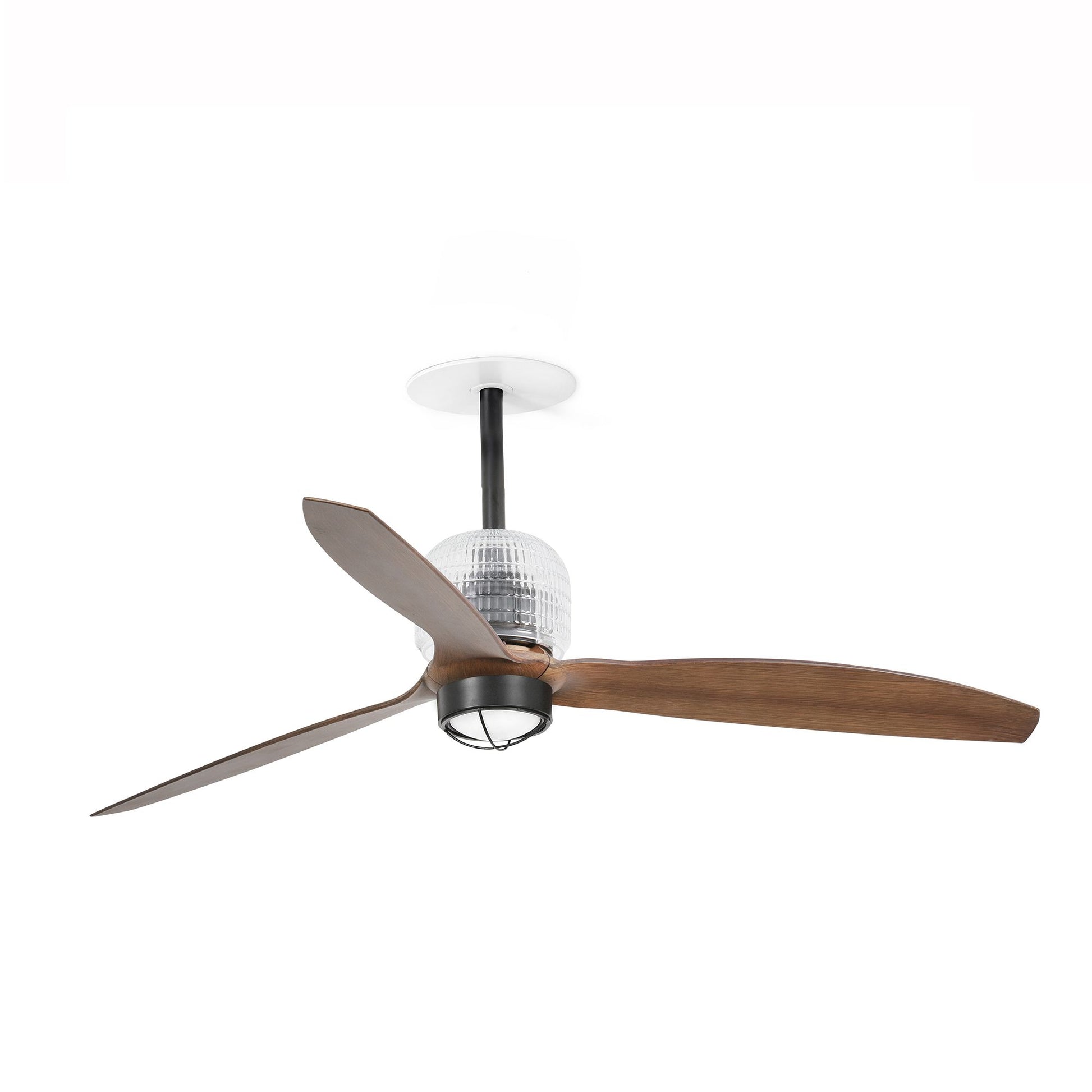 Ventilatore Deco Fan Recessed M nero noce 3000K