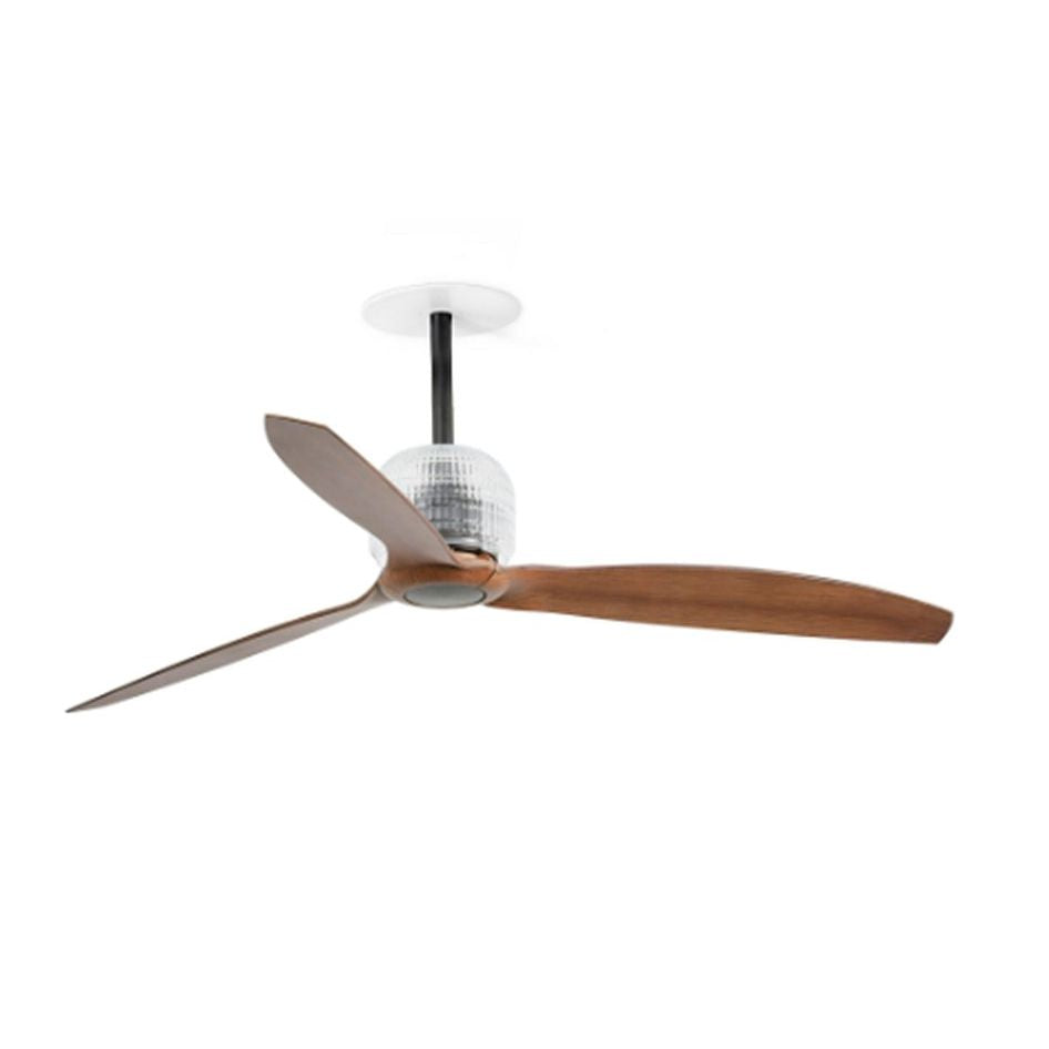 Ventilatore Deco Fan Recessed M nero noce Wall Control nero