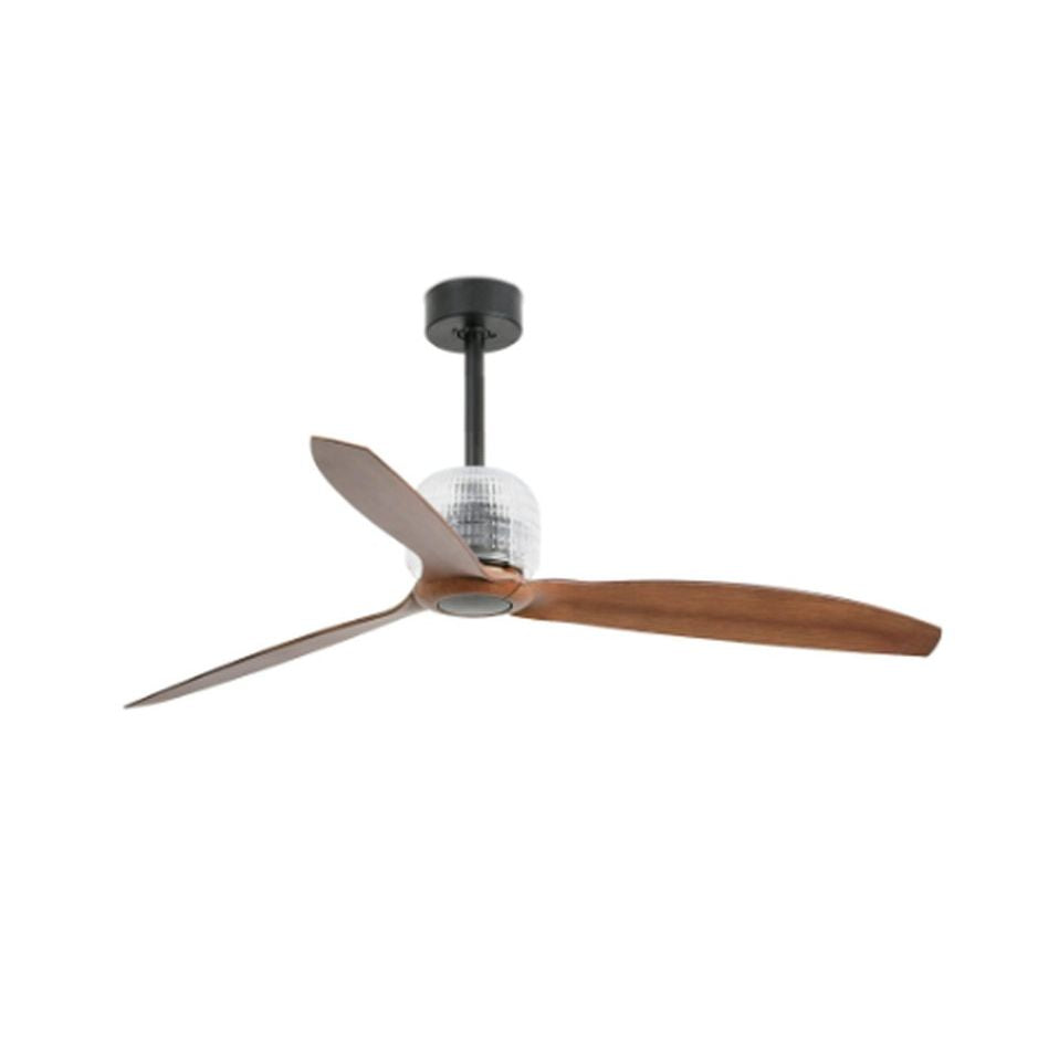 Ventilatore Deco Fan M nero noce Wall Control bianco