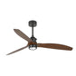 Ventilatore Just Fan M nero noce 3000K TUYA
