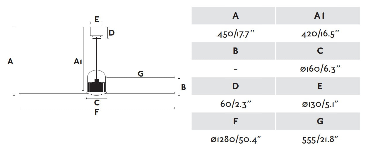 Ventilatore Senza Luce Deco Fan Ottone Faro33398d