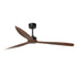 Ventilatore Just Fan XL nero opaco noce