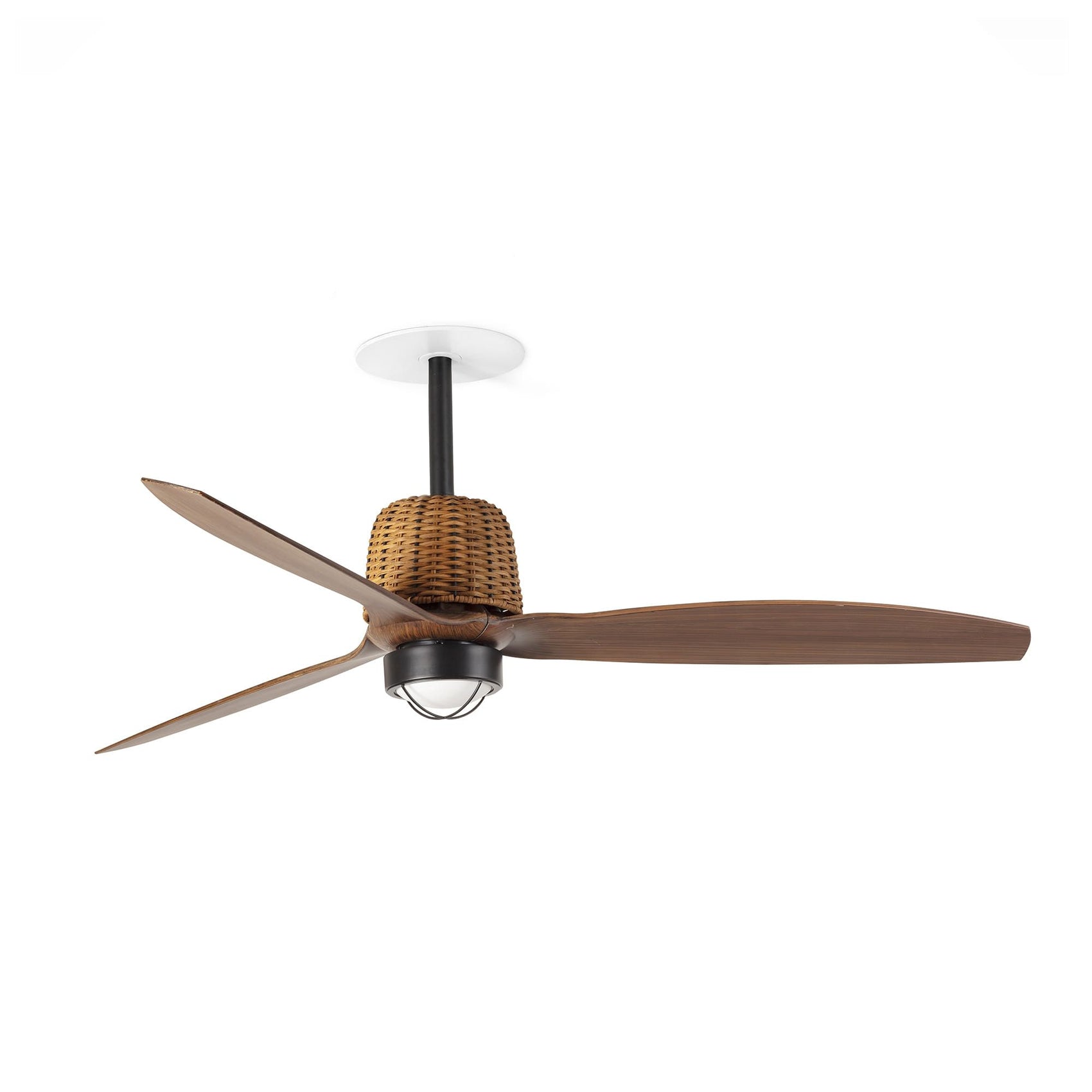 Ventilatore Weaver Recessed M nero noce 3000K