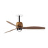 Ventilatore Weaver Recessed M nero noce 3000K