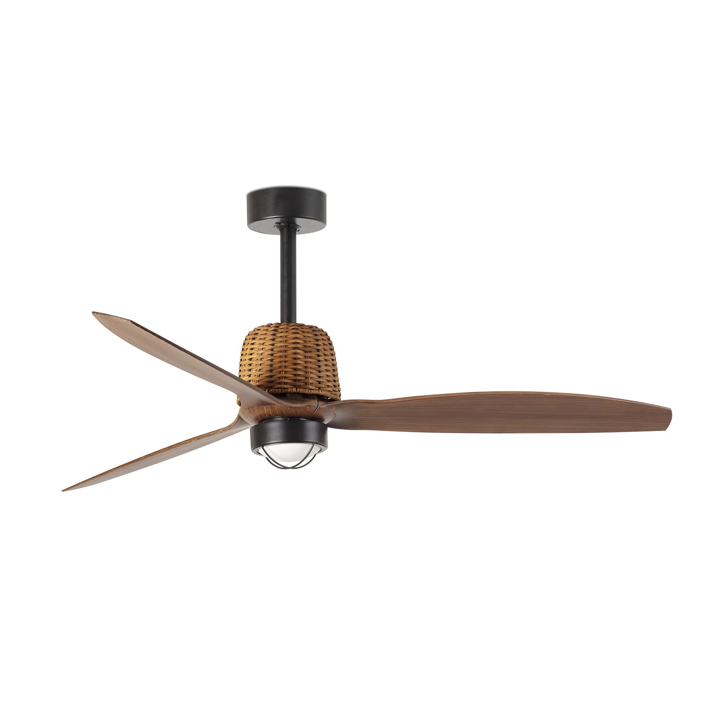 Ventilatore Weaver M Led nero noce 3000K TUYA