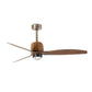 Ventilatore Weaver M Led oro antico noce 3000K