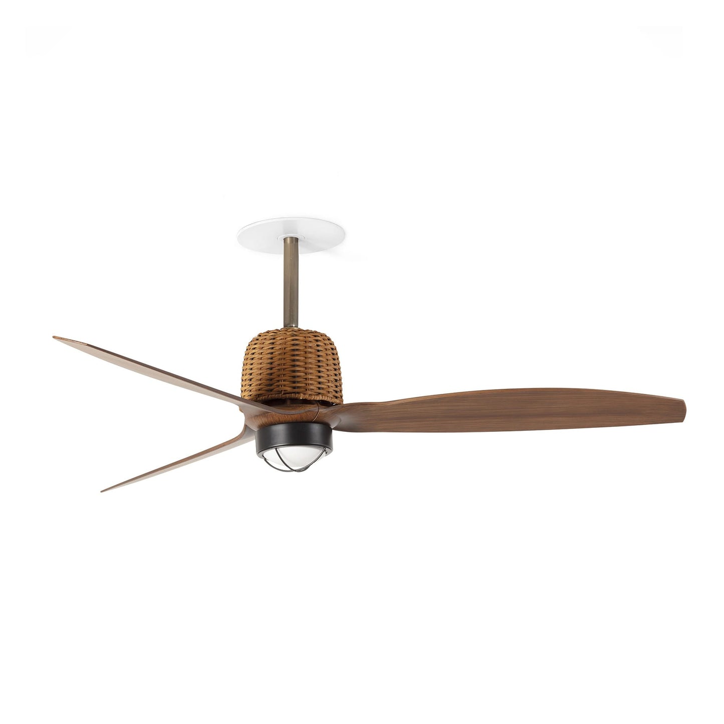 Ventilatore Weaver Reessed M oro antico noce 3000K