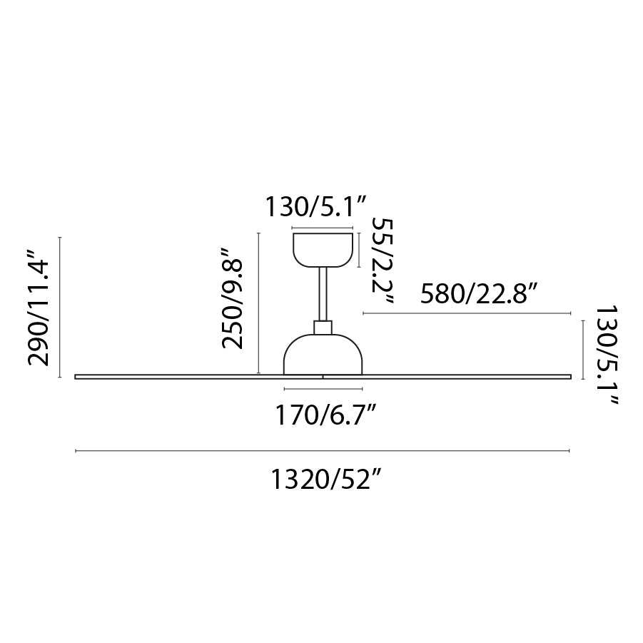 Ventilatore Moderno Bianco Gotland Faro33446