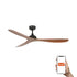 Ventilatore Gotland M nero noce TUYA