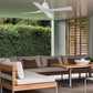Ventilatore a Soffitto Senza Luce Bianco