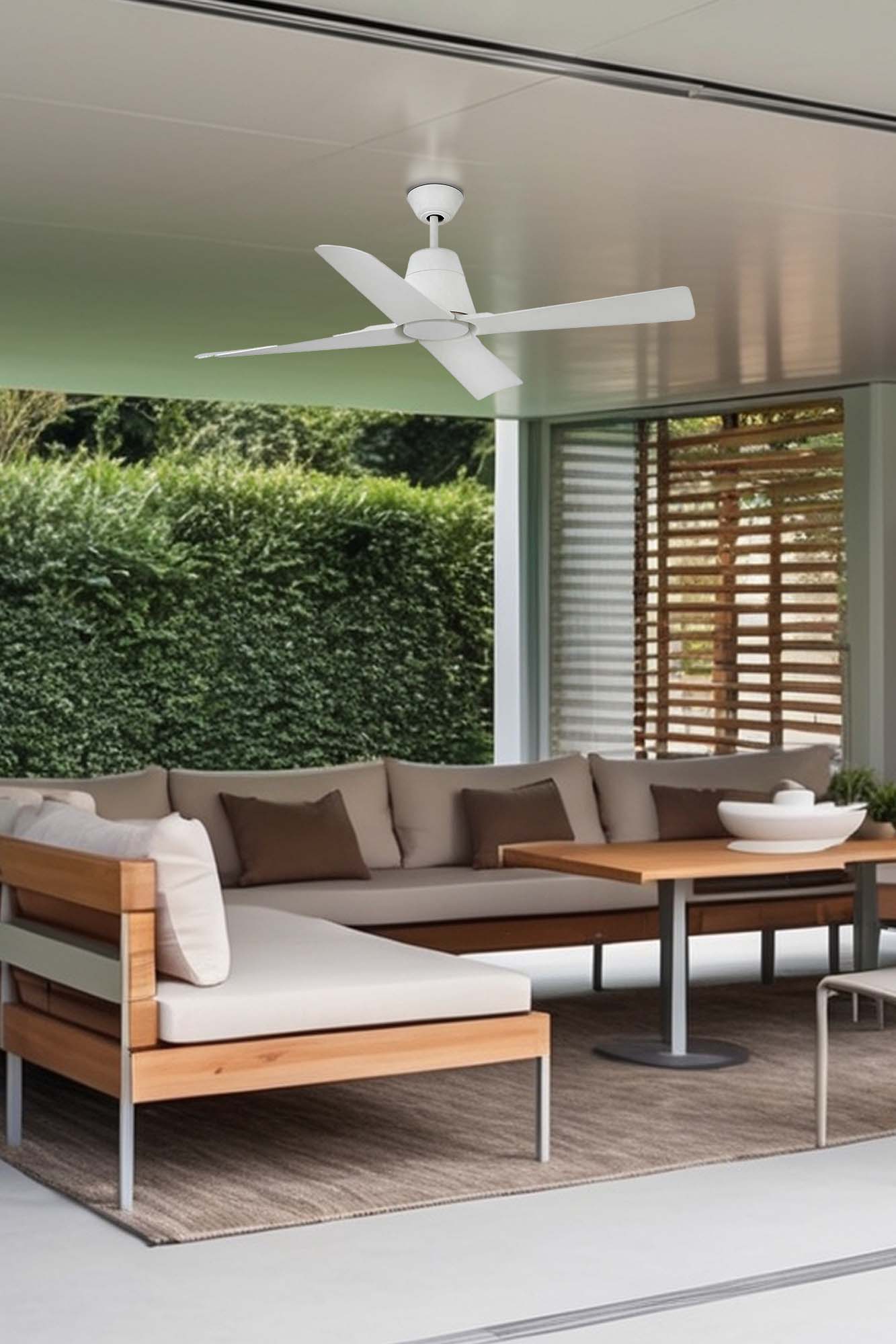 Ventilatore a Soffitto Senza Luce Bianco