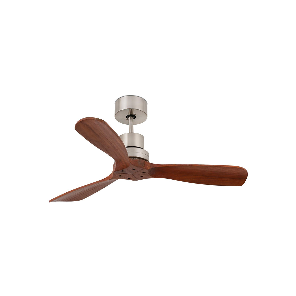 Ventilatore Mini Lantau S nichel opaco noce