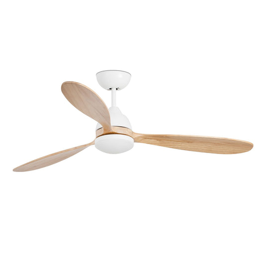 Ventilador Poros L LED branco-pinho com luz