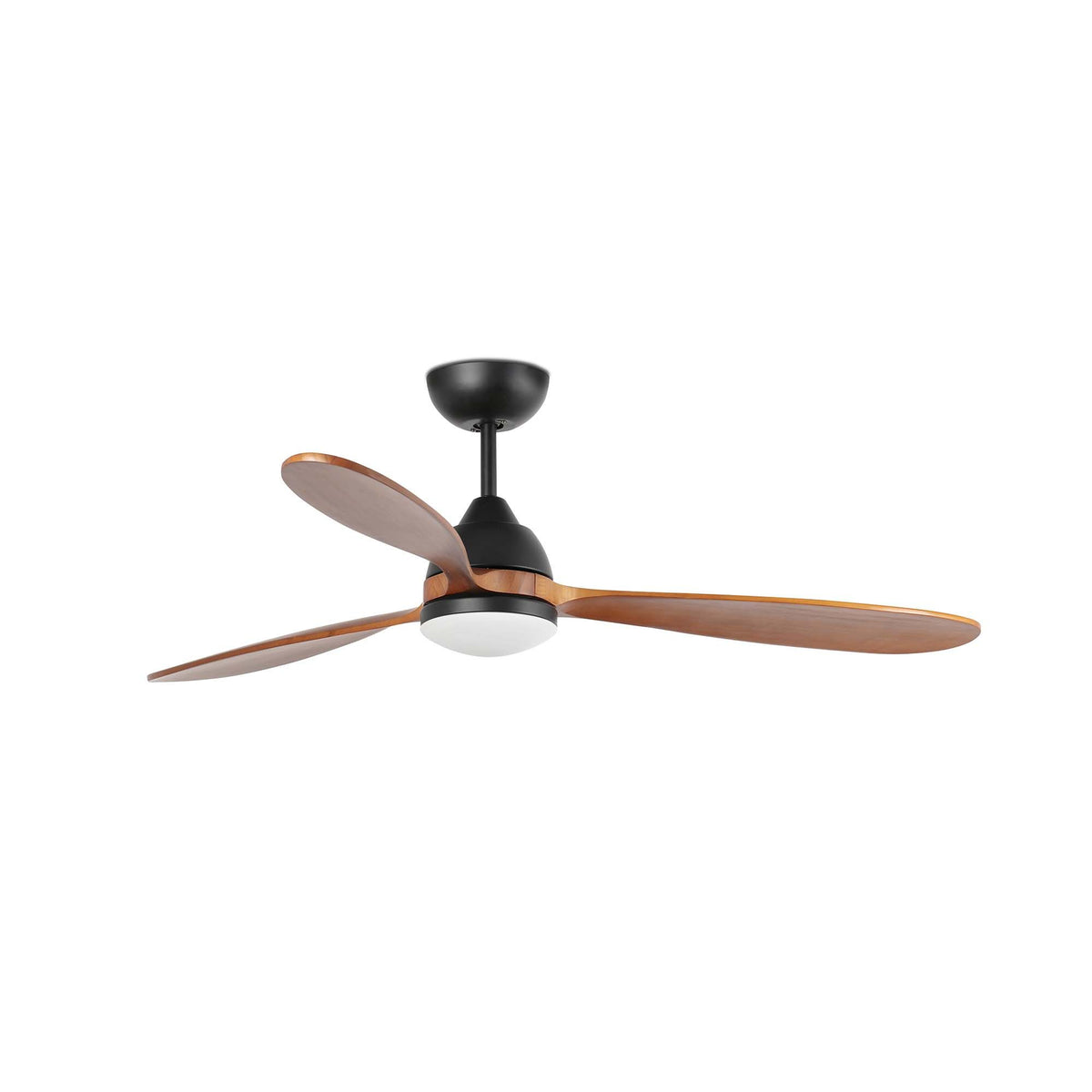 Ventilatore Poros L Led nero noce