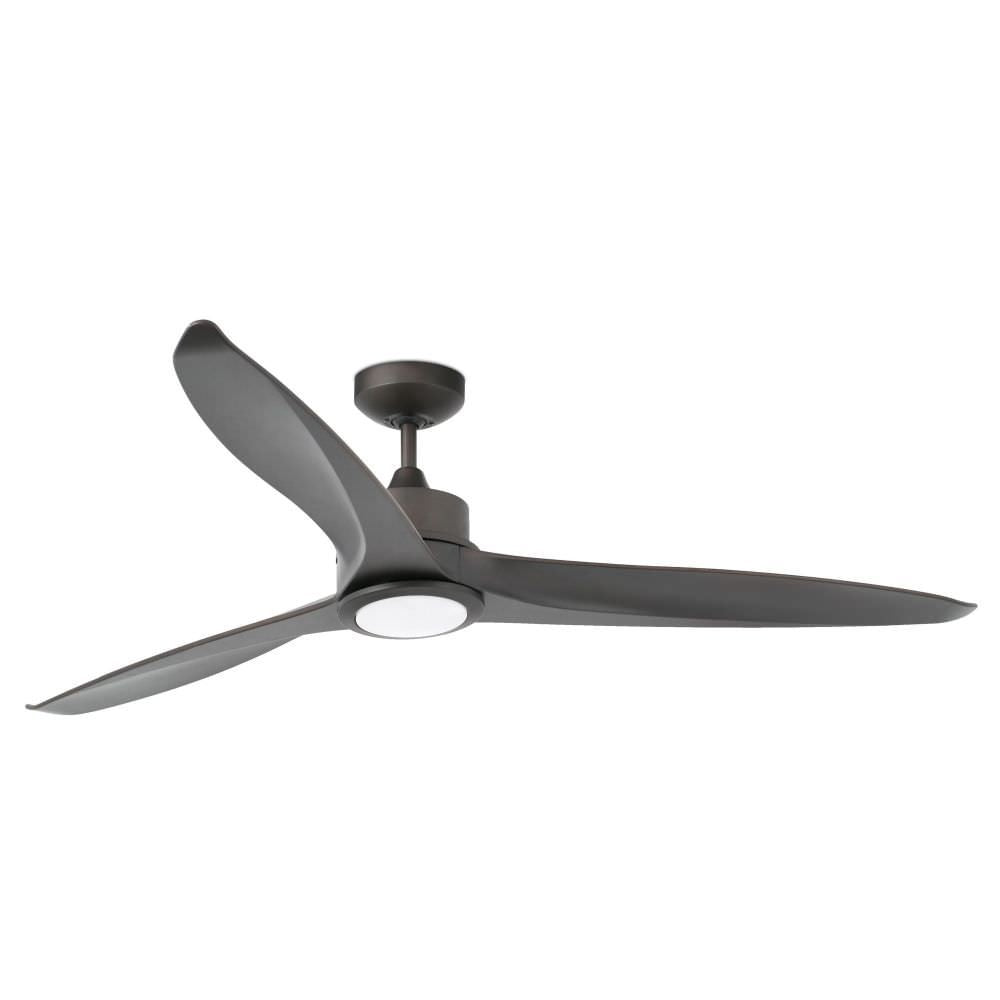 Faro Faro 33552 Marrone Scuro Ventilatore Luce Led Soffitto Inclinato