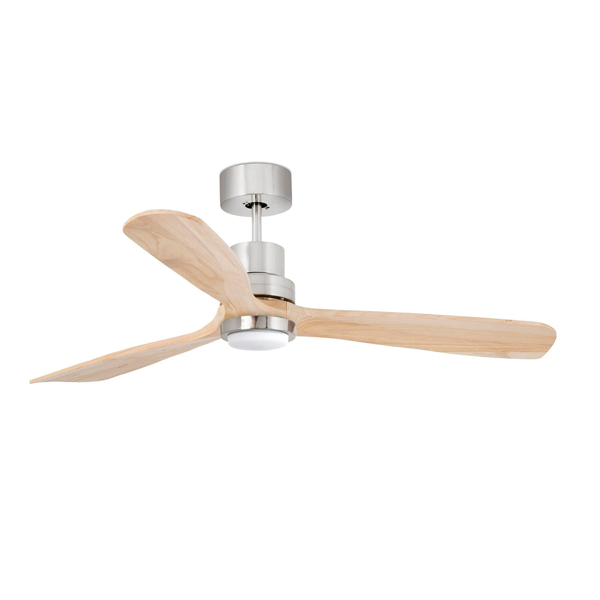 Ventilatore Lantau L Led nichel opaco pino 3000K