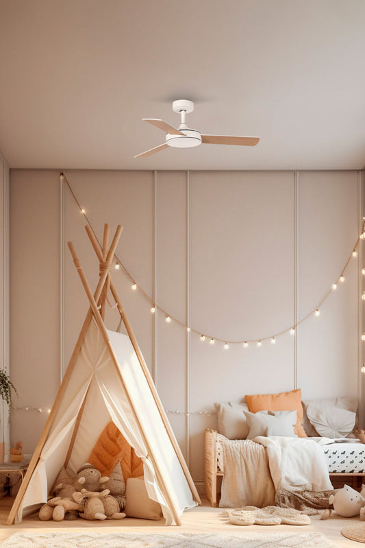 Ventilador Mini Mallorca S branco ácer