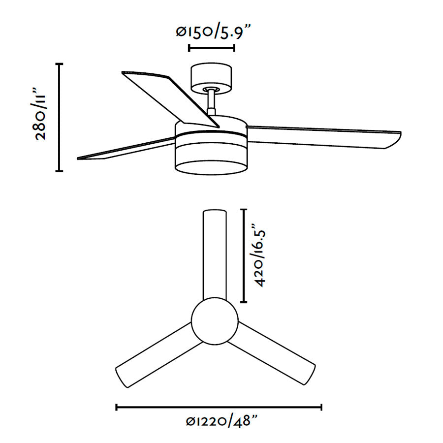 Faro Faro 33608 Nichel Mogano Ventilatore Per Soffitto Con Luce Panay