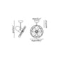 Ventilatore Marrone Per Soffitto Senza Luce Keiki Mpc 33715