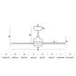 faro nuu 33721 bianco ø1320mm elegante