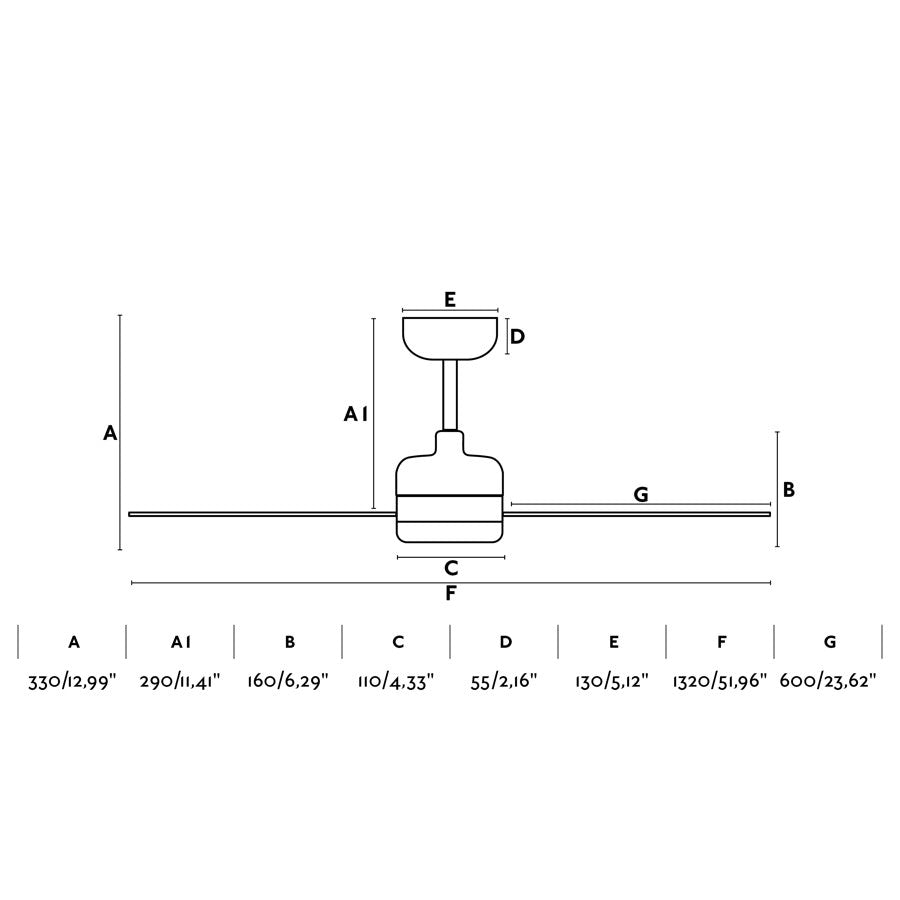 faro nuu 33721 bianco ø1320mm elegante