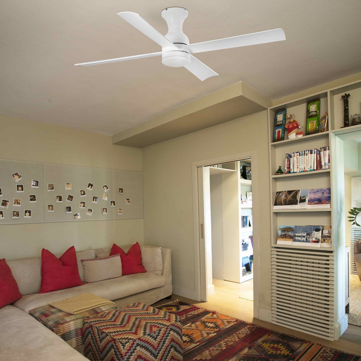 Ventilatore Con Luce Led Fraser Bianco Faro33756