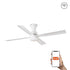 Ventilador Fraser M LED branco TUYA